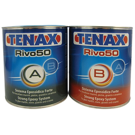 Tenax Rivo 50 A & B Fast Epoxy 1+1 Liter Part # 1RHA00BG50